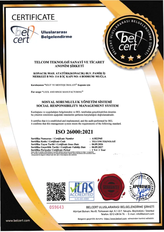 ISO 26000 sosyal sorumluluk yönetim sistemi